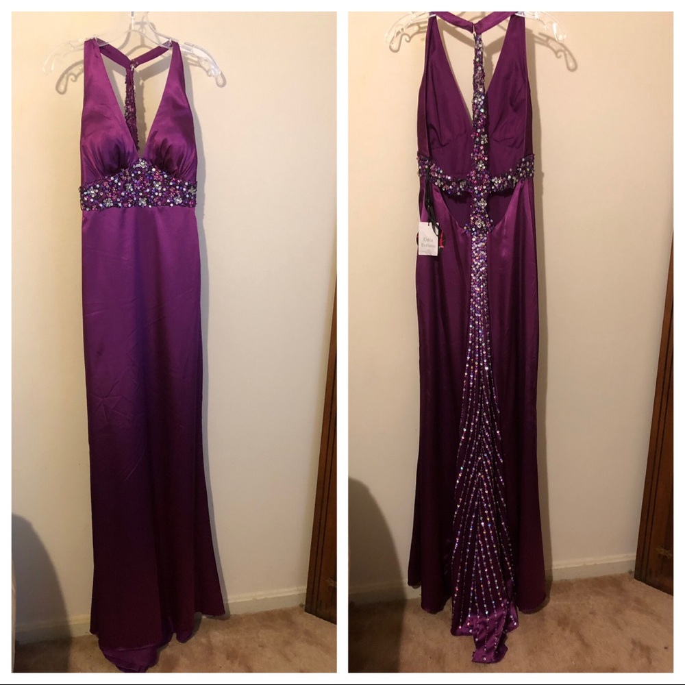 Formal prom dress purple size 4